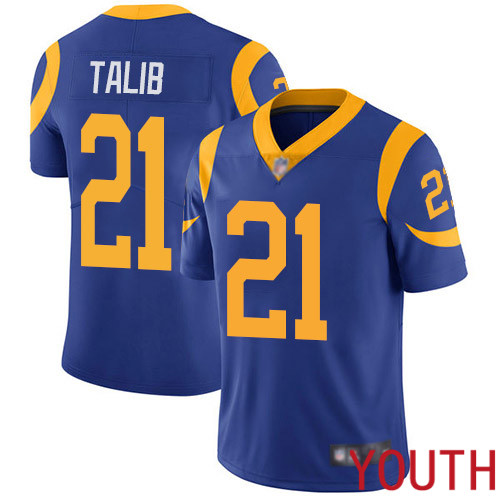 Los Angeles Rams Limited Royal Blue Youth Aqib Talib Alternate Jersey NFL Football #21 Vapor Untouchable